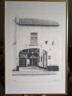 Ets / tekening van het Sterfhuis in Beek, Ophalen of Verzenden
