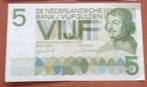 Bankbiljet 5 gulden en Bankbiljet 100 gulden  bank biljetten, Postzegels en Munten, Ophalen, 5 gulden, Los biljet