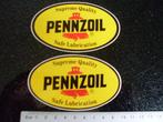 2x sticker pennzoil logo supreme quality safe lubrication, Verzamelen, Merk, Zo goed als nieuw, Verzenden