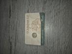 Schulman zilveren vijf cent in coincard 1869, Postzegels en Munten, Ophalen of Verzenden, Koning Willem III