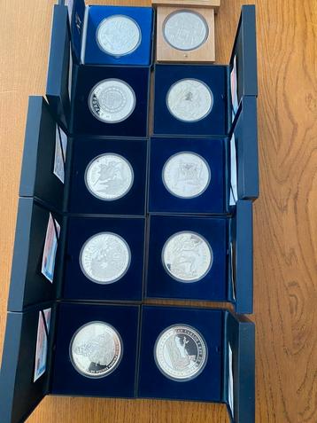 10 x 5 ounce zilver beschikbaar voor biedingen