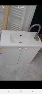toiletmeubel wastafel, Huis en Inrichting, Badkamer | Badkamermeubels, Zo goed als nieuw, Minder dan 100 cm, Wasbak of Wastafel