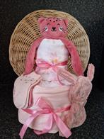 luiertaart roze meisje €24,95, Ophalen of Verzenden, Nieuw, Kraamcadeau