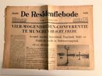 De Residentiebode ~ 30 September 1938 ~ Verdrag van München, Verzenden, Engeland, Boek of Tijdschrift