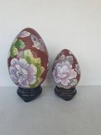 Chinees cloisonne  - 2 eieren op hocker, Ophalen of Verzenden
