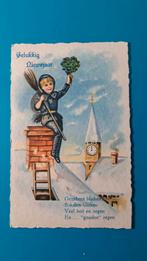 Schoorsteenveger kind kerk winter Gelukkig Nieuwjaar 1931., Verzamelen, Ophalen of Verzenden, 1920 tot 1940, Gelopen