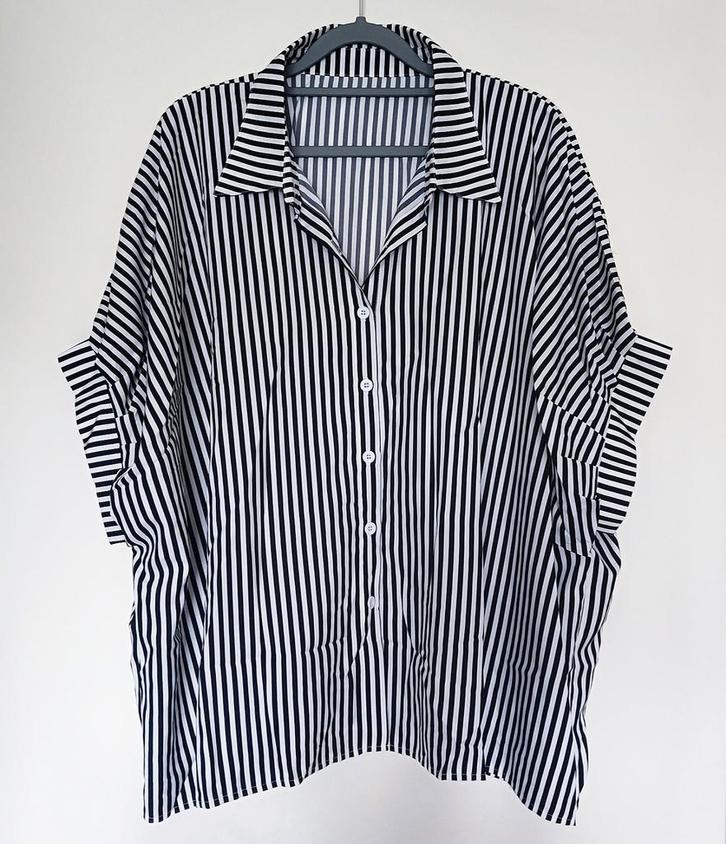Oversized blouse met aparte halflange mouwen (nieuw), Kleding | Dames, Blouses en Tunieken, Nieuw, Maat 46/48 (XL) of groter, Zwart