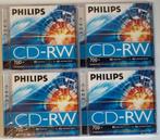 NIEUW 4 x CD-RW Philips in seal / cellofaan, Ophalen of Verzenden, Nieuw in verpakking