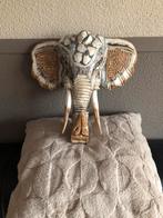 Wand decoratie olifant, Huis en Inrichting, Lampen | Tafellampen, Ophalen, Zo goed als nieuw, Hout, Minder dan 50 cm