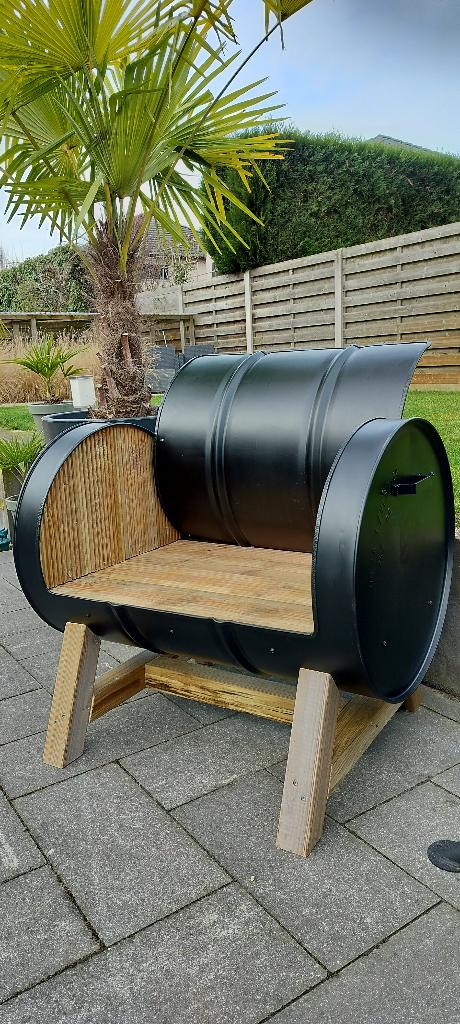 Olievat zitbank, Ophalen