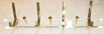 Hollywood Regency Acrylglas design wandkapstok beschikbaar voor biedingen