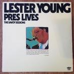 Lester Young Pres Lives LP Savoy Sessions 50s jazz swing sax, Gebruikt, Ophalen of Verzenden, 1940 tot 1960, 12 inch