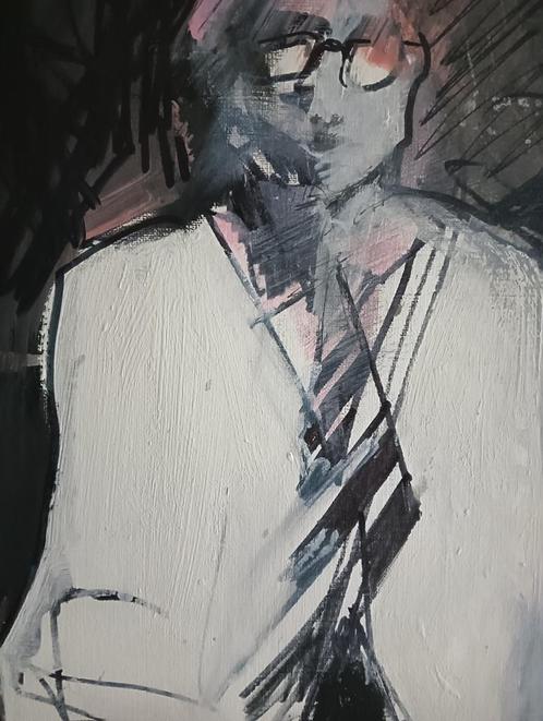 after midnight, Antiek en Kunst, Kunst | Schilderijen | Modern, Ophalen of Verzenden