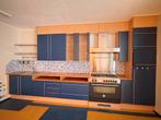 Volledig keuken/ zelf demonteren., Huis en Inrichting, Keuken | Complete keukens, Gebruikt, Blauw, Enkelwandige keuken, Ophalen of Verzenden