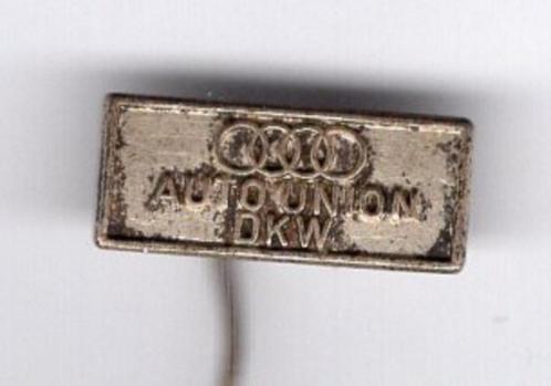 Auto Union DKW zilverkleurig auto speldje ( A_044 ), Verzamelen, Speldjes, Pins en Buttons, Zo goed als nieuw, Speldje of Pin