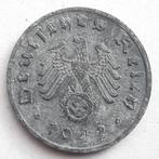 1 Reichspfennig 1942A Nazi Duitsland Oude Munt WO2 Swastika, Duitsland, Ophalen of Verzenden