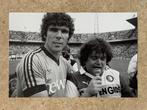 Org z/w foto 30x20 cm Andre Hazes in F'noord shirt 04-06-'83, Verzenden, Nieuw, Feyenoord, Poster, Plaatje of Sticker