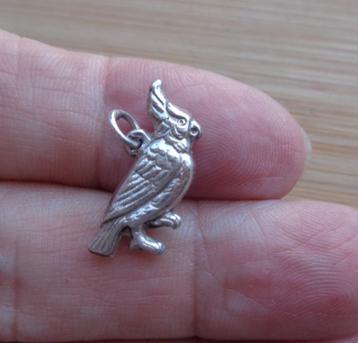 zilveren vintage bedel vogel [035] beschikbaar voor biedingen