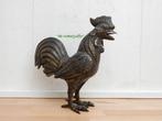 068* bronzen haan (Boven €75 geen verzendkosten), Ophalen of Verzenden, Nieuw, Overige materialen, Dierenbeeld