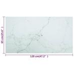 Marmerlook glazen tafelblad - Nieuw in verpakking, 100 tot 150 cm, Nieuw, Glas, Tafelblad