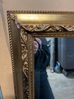 Gouden spiegel, Huis en Inrichting, Woonaccessoires | Spiegels, 100 tot 150 cm, Gebruikt, Rechthoekig, 50 tot 75 cm