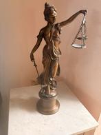 Bronzen Vrouwe Justitia Beeld, Antiek en Kunst, Ophalen, Brons