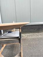 Deens ovaal eettafel 240x110x3 verjongd eiken robuust, Ophalen, 100 tot 150 cm, Eikenhout, Deens ovale tafel verjongd robuust eiken massief