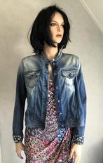 Spijkerjack Benetton Jeans, Kleding | Dames, Jassen | Zomer, Maat 38/40 (M), Blauw, Ophalen of Verzenden, Zo goed als nieuw