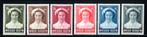 België 1953 -OBP 912-917 - Josephine Charlotte, Postzegels en Munten, Verzenden, Koninklijk huis, Frankeerzegel, Postfris