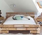 Mooi handgemaakt bamboe bed 1.80 bij 2.00 m, Huis en Inrichting, Slaapkamer | Bedden, Ophalen of Verzenden