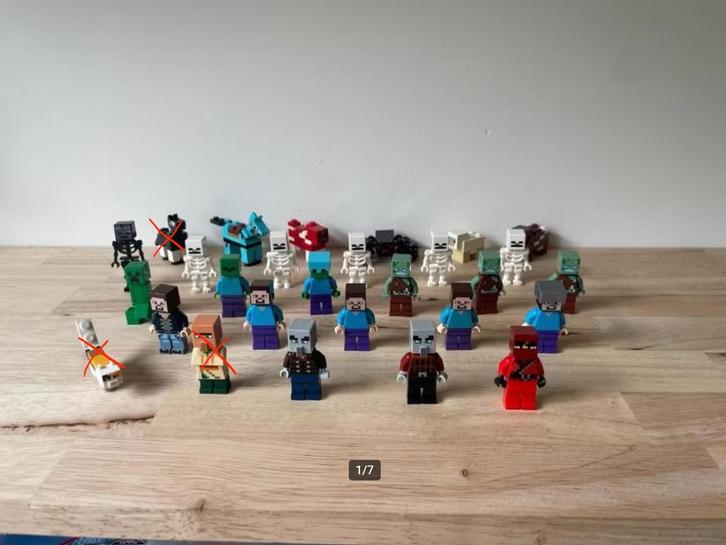 Lego - Minecraft - Minifigures - Lotto 28, Kinderen en Baby's, Speelgoed | Duplo en Lego, Zo goed als nieuw, Lego, Losse stenen
