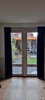 Zwarte gordijnen verduisterd maat raam 174 breed 242 hoog, Huis en Inrichting, Stoffering | Gordijnen en Lamellen, Ophalen, Gebruikt