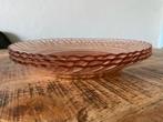 3 diepe borden Swirl roze persglas rosaline, Ophalen of Verzenden