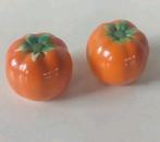 Vintage peper en zoutstel in vorm van tomaten tomaatjes salt, Verzamelen, Ophalen of Verzenden, Gebruikt