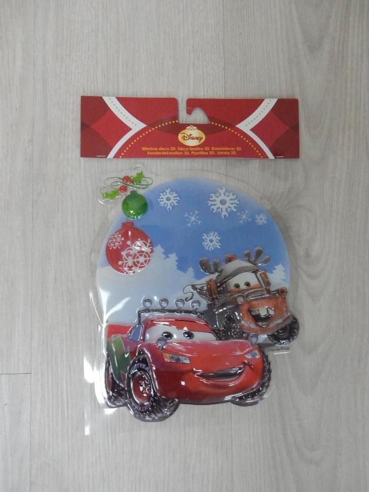 Cars 3D raamsticker voor Kerst, Disney, Diversen, Kerst, Nieuw, Ophalen of Verzenden