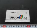 sticker philips matchline system television, Ophalen, Zo goed als nieuw