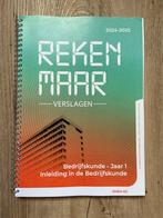 Nieuw Reken Maar Jaar 1 Inleiding in de bedrijfskunde, Ophalen of Verzenden, Beta, Nieuw, WO