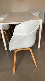6 eetkamerstoelen merk Hay. Wit., Huis en Inrichting, Stoelen, Wit, Zo goed als nieuw, Strak design moder tijdloos., Vijf, Zes of meer stoelen