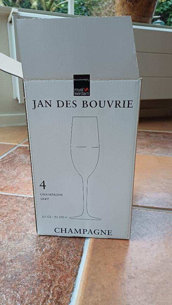 Champagneglazen Jan des Bouvrie, Verzamelen, Glas en Borrelglaasjes, Nieuw, Overige typen, Ophalen of Verzenden