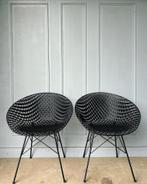 2 schitterende zwarte Kartell Smatrik Matrix design stoelen, Huis en Inrichting, Stoelen, Metaal, Vier, Ophalen of Verzenden, Zo goed als nieuw