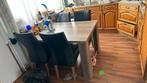 Eethoek met tafel en 4 stoelen, Huis en Inrichting, Gebruikt, 100 tot 150 cm, Ophalen of Verzenden, 150 tot 200 cm