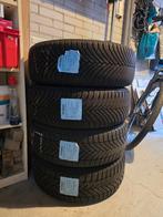 Winterbanden 4x Michelin Alpin 7 205/55R16 op stalen velg, Ophalen, Gebruikt, 16 inch, Banden en Velgen