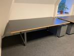 Eettafel 2,4 x 1,2 m, Huis en Inrichting, Tafels | Eettafels, Ophalen, Metaal, Gebruikt, 100 tot 150 cm