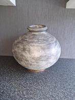 Mooie landelijke betonlook bloempot / vaas - 35cm, Overige kleuren, Aardewerk of Porselein, Nieuw, Ophalen of Verzenden