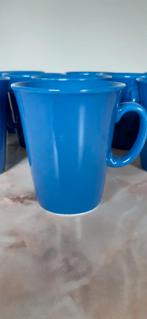 12 blauwe koffiebekers, Ophalen, Keramiek, Zo goed als nieuw, Effen