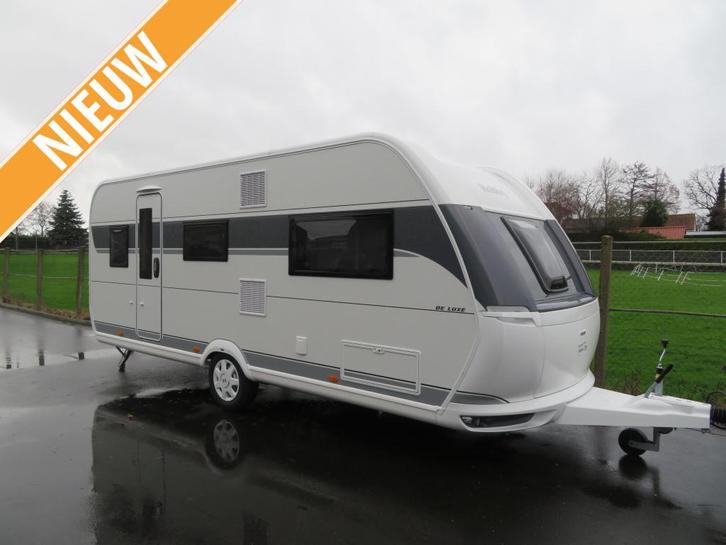 Hobby De Luxe 540 KMFE +Gratis mover, Caravans en Kamperen, Caravans, tot en met 5, 1250 - 1500 kg, Treinzit, Hobby, Dwars-stapelbed