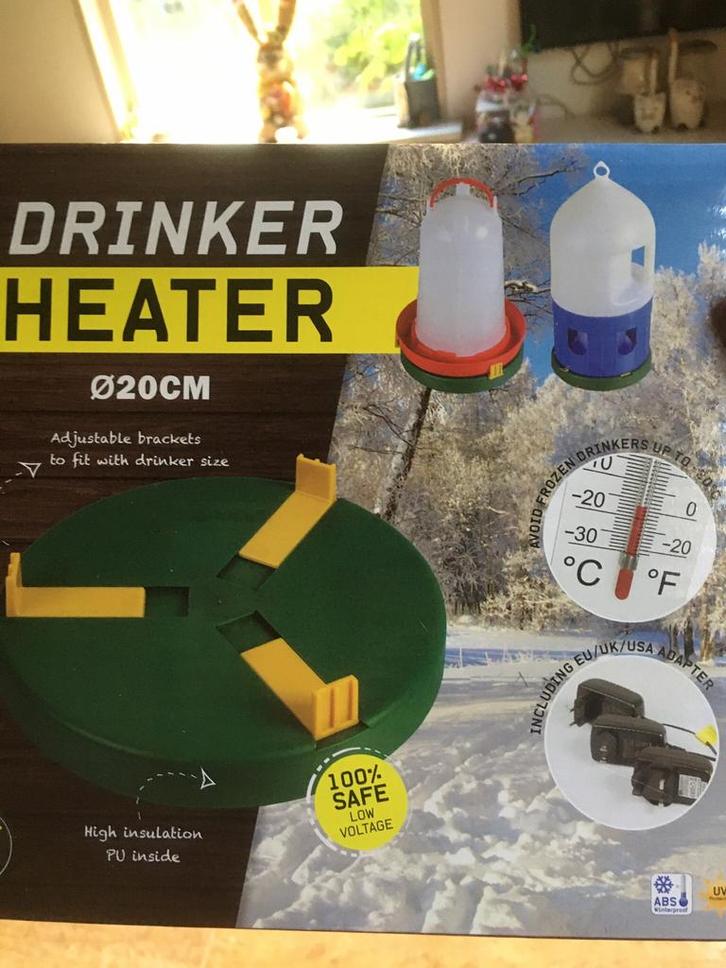 Kippen vogels waterbakjes waterverwarmer, Dieren en Toebehoren, Pluimvee | Toebehoren, Nieuw, Drinken en Voederen, Ophalen of Verzenden