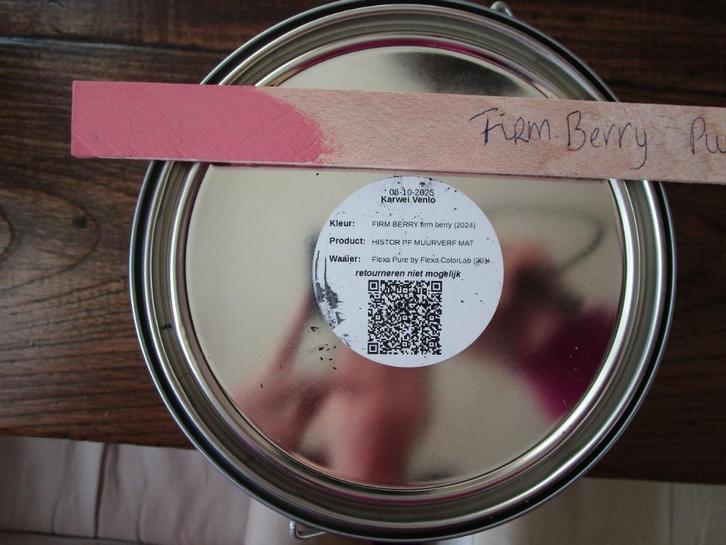 Muurverf Histor 2,5l Perfect Finish Firm Berry, Doe-het-zelf en Verbouw, Verf, Beits en Lak, Nieuw, Verf, Minder dan 5 liter, Ophalen