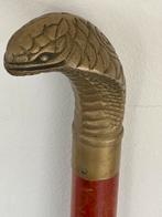 Oude Cobra kop Wandelstok oosters Aziatisch 82 cm, Ophalen of Verzenden