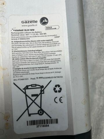 Accu Gazelle Innergy - Defect beschikbaar voor biedingen